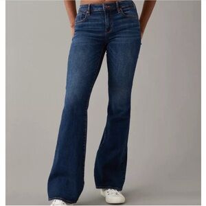 AE Next Level Low-Rise Flare Jean 8 short